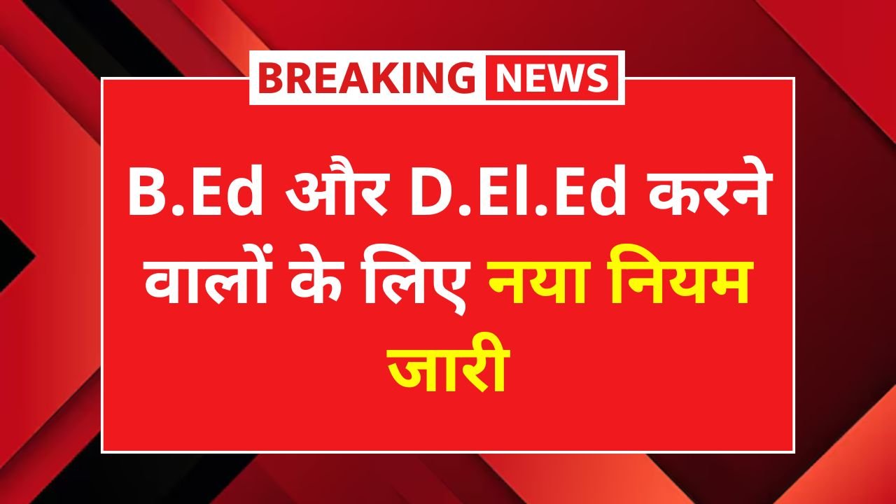 B.Ed D.El.Ed Rule