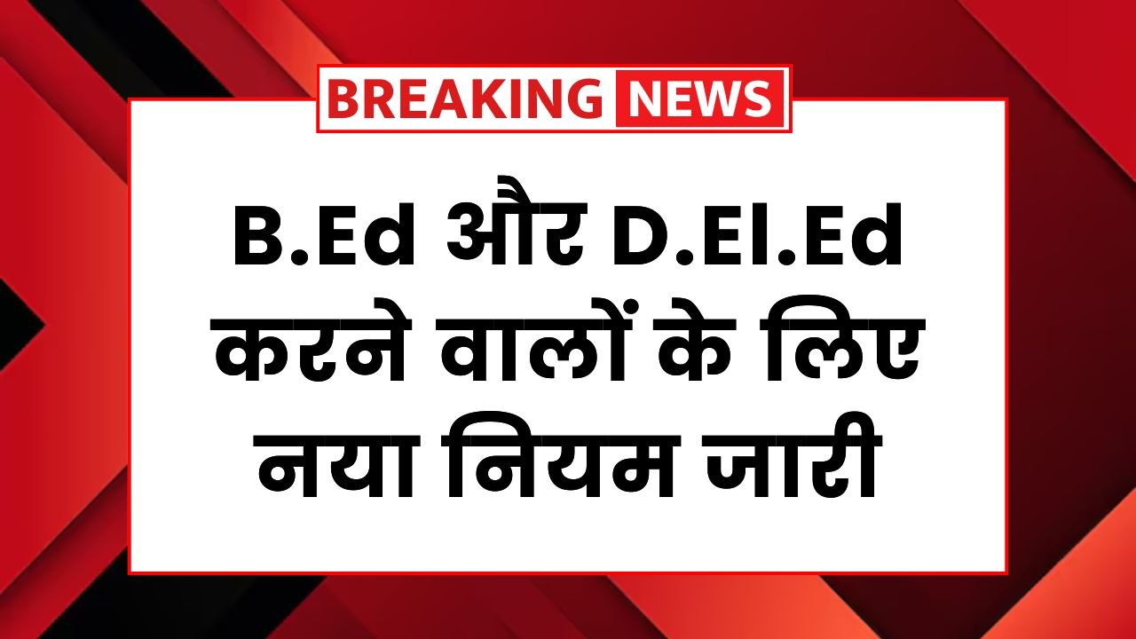 B.Ed D.El.Ed Rule